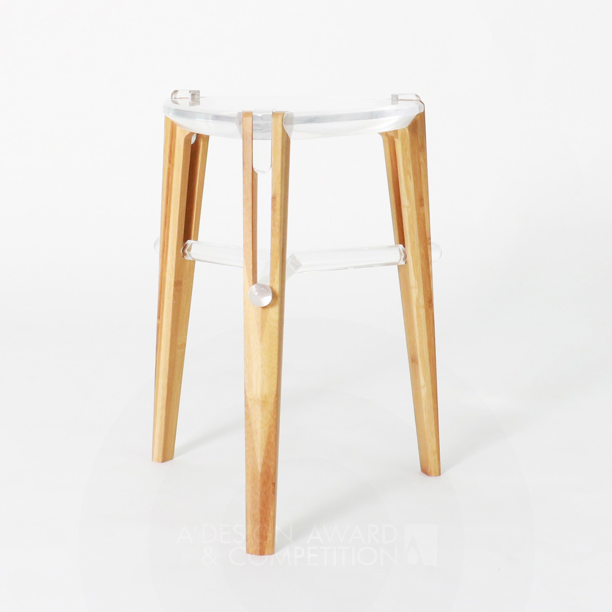 V Stool Self Assembled Seat by Le Xu Silver Furniture Design Award Winner 2022 