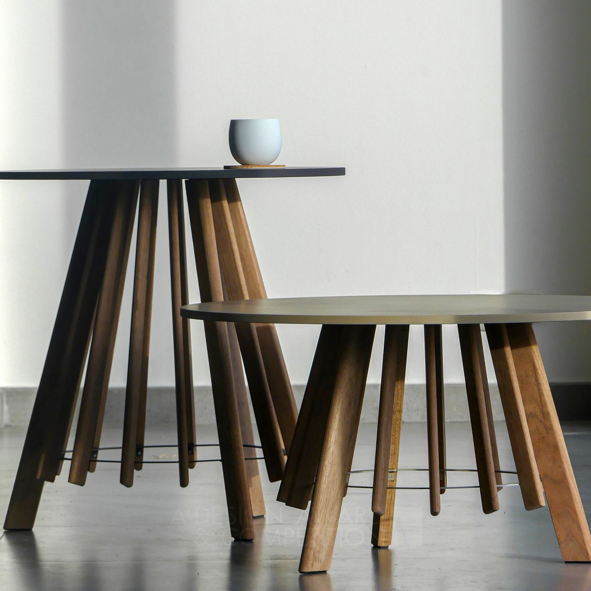 Lavvu Small Tables  by Dorian Asscherick Bronze Furniture Design Award Winner 2023 