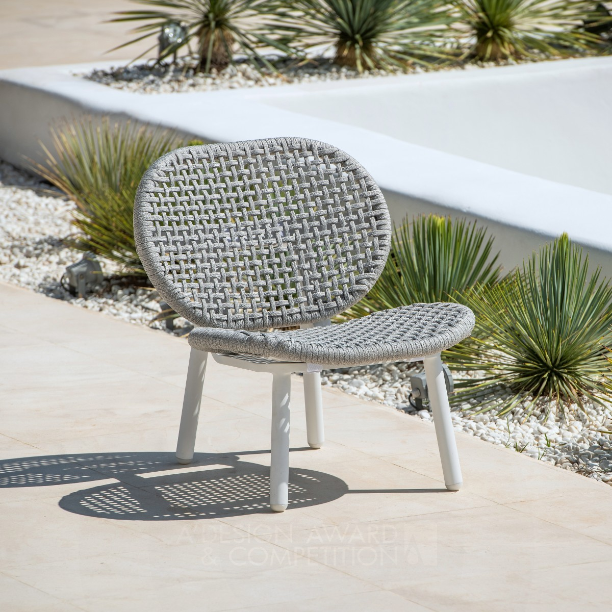 Skate Alu Outdoor Chair by Mathias De Ferm - Jati Kebon Furniture Silver Outdoor Gear and Camping Equipment Design Award Winner 2022 