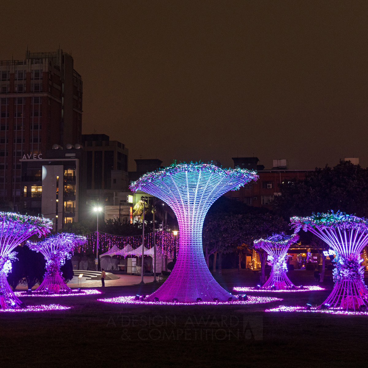 Blossoming Light Installation Art  by Chih Liang Liu and Tien Ho Iron Lighting Products and Fixtures Design Award Winner 2022 