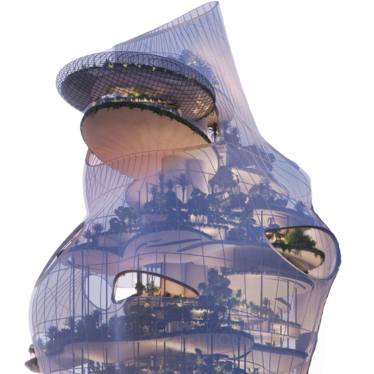 Aera Vertical Resort Concept by Tara Metress Bronze Architecture, Building and Structure Design Award Winner 2022 