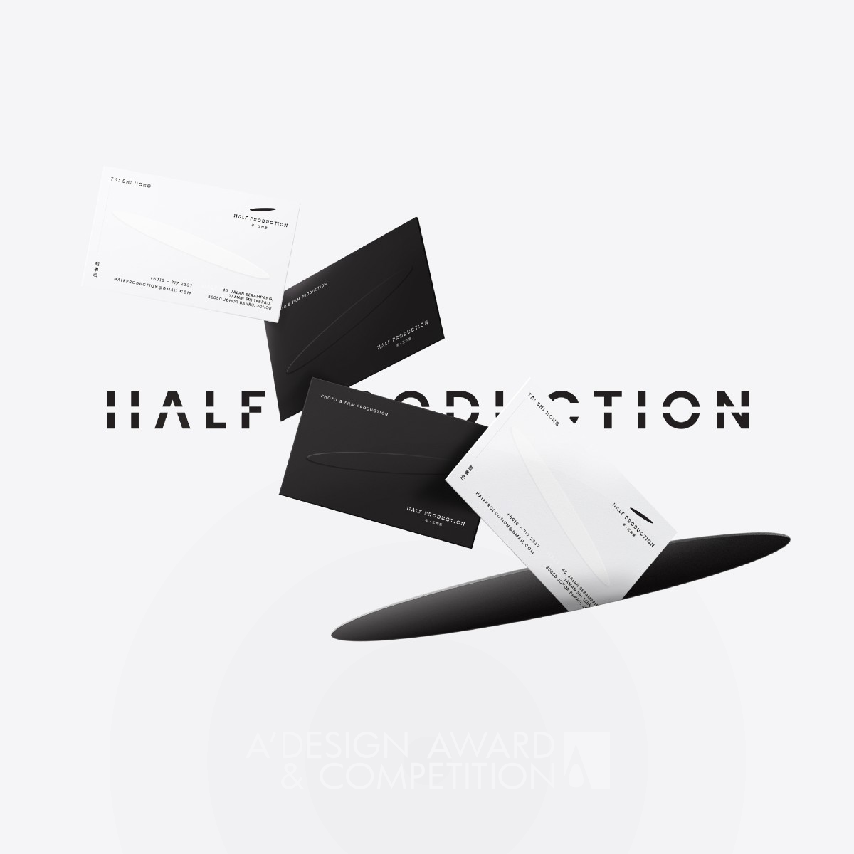 Half Production Brand Identity by Chin Hock Cong Bronze Graphics, Illustration and Visual Communication Design Award Winner 2022 