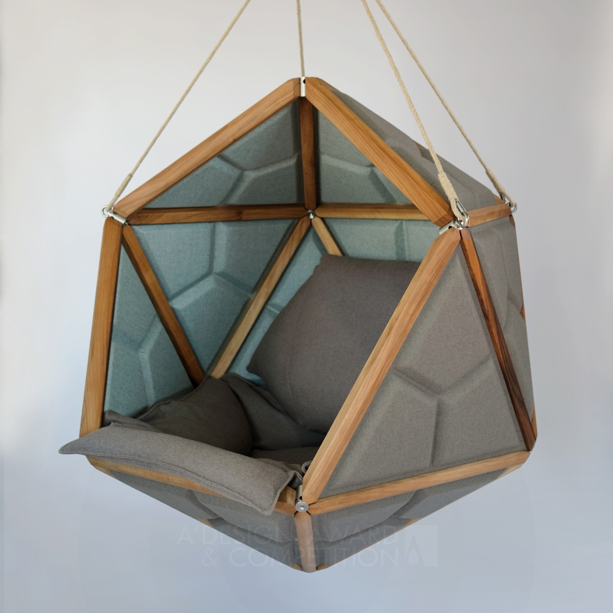 Iko Hanging Chair by Ivo Andric Silver Office Furniture Design Award Winner 2022 