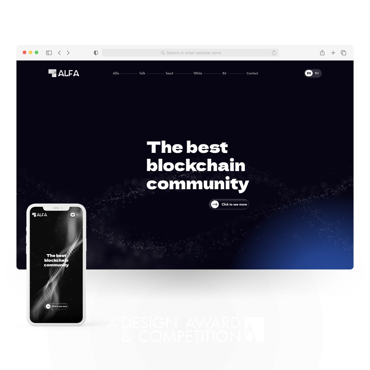 Alfa Website by Alisa Kalnitska Iron Website and Web Design Award Winner 2022 