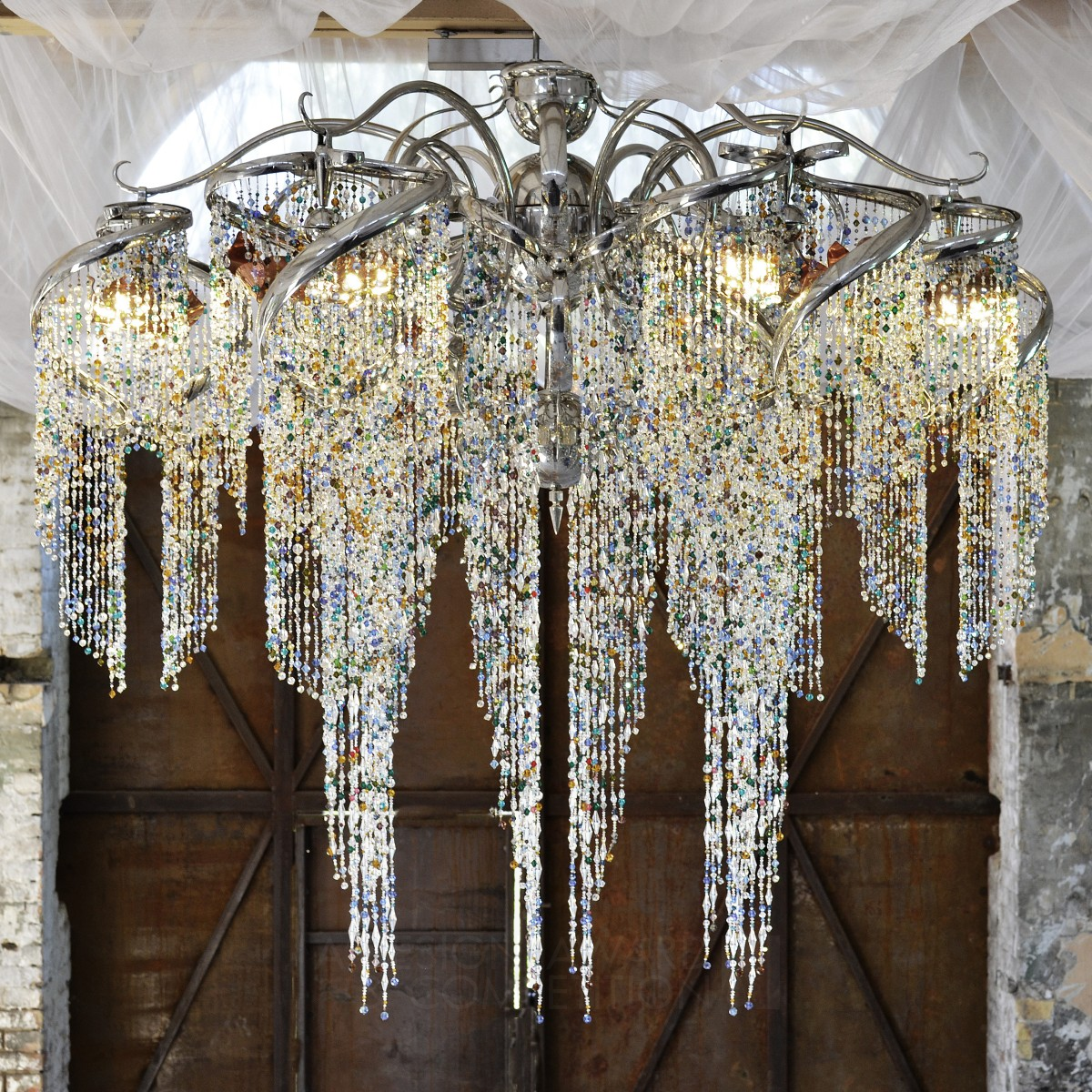 Anastazya Chandelier by Oleh Syrbu Iron Limited Edition and Custom Design Award Winner 2022 