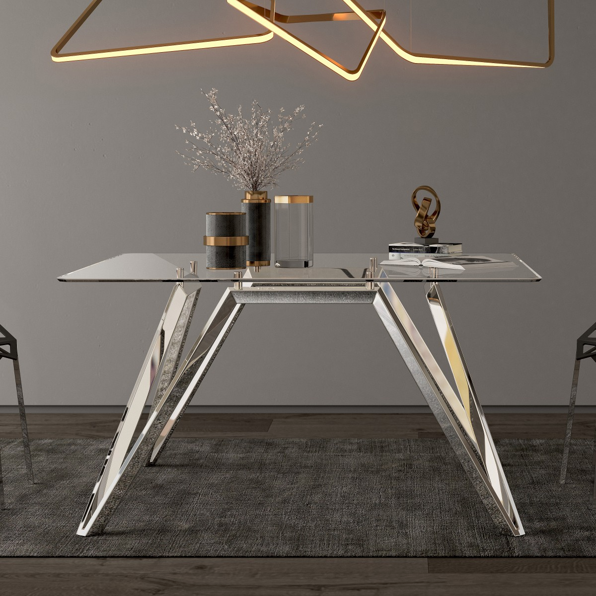 Apollo Dining Table by ChromaWise Silver Furniture Design Award Winner 2022 