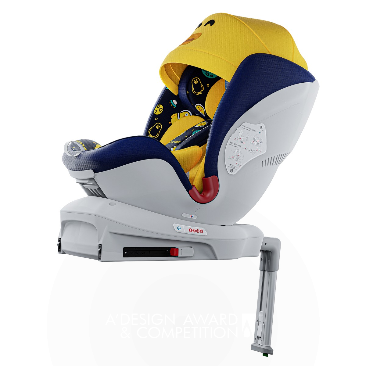 Traveler Child Safety Seat by Fuzhou Yingfu Baby Co., Ltd Bronze Baby, Kids' and Children's Products Design Award Winner 2023 