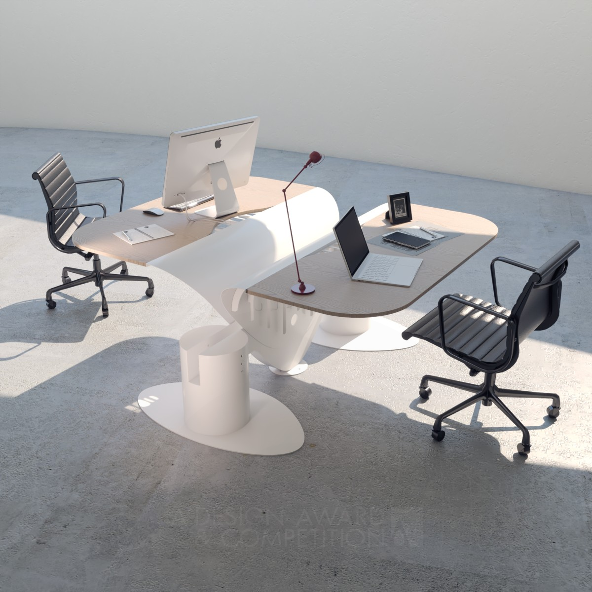 Ballerina Workstation by Sepehr Mehrdadfar Bronze Office Furniture Design Award Winner 2023 