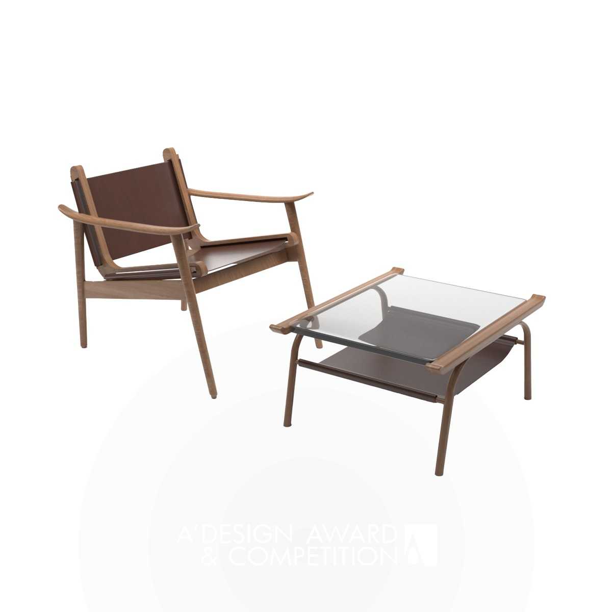 Hui Lounge Table and Chair by Dan Shao Iron Furniture Design Award Winner 2023 