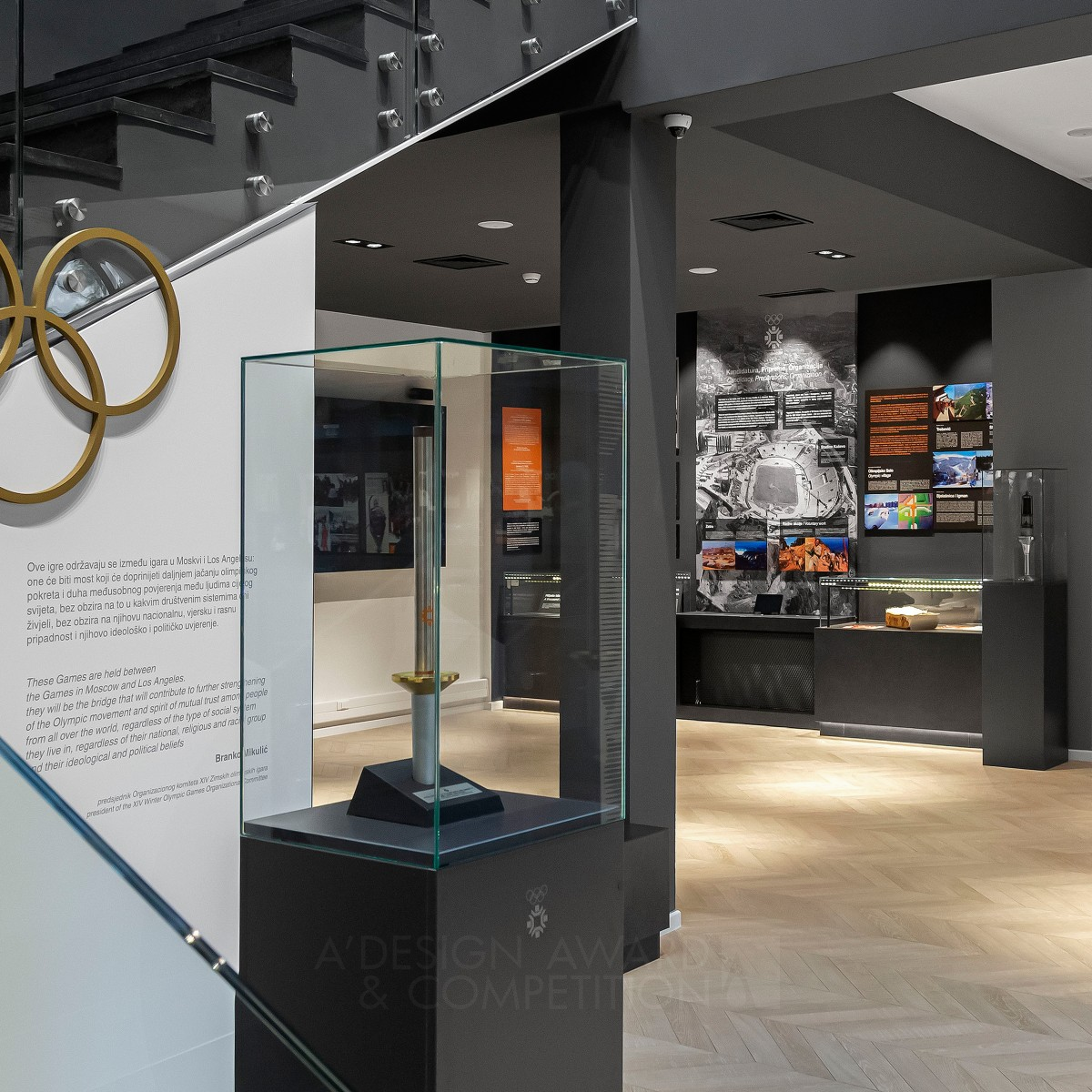 Sarajevo 1984 Winter Olympics Exhibition by Kenan Tuzi Iron Interior Space and Exhibition Design Award Winner 2023 