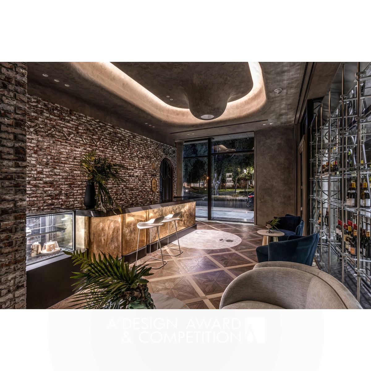 Champion Wine Cave by Hsin Ting Weng Silver Interior Space and Exhibition Design Award Winner 2023 