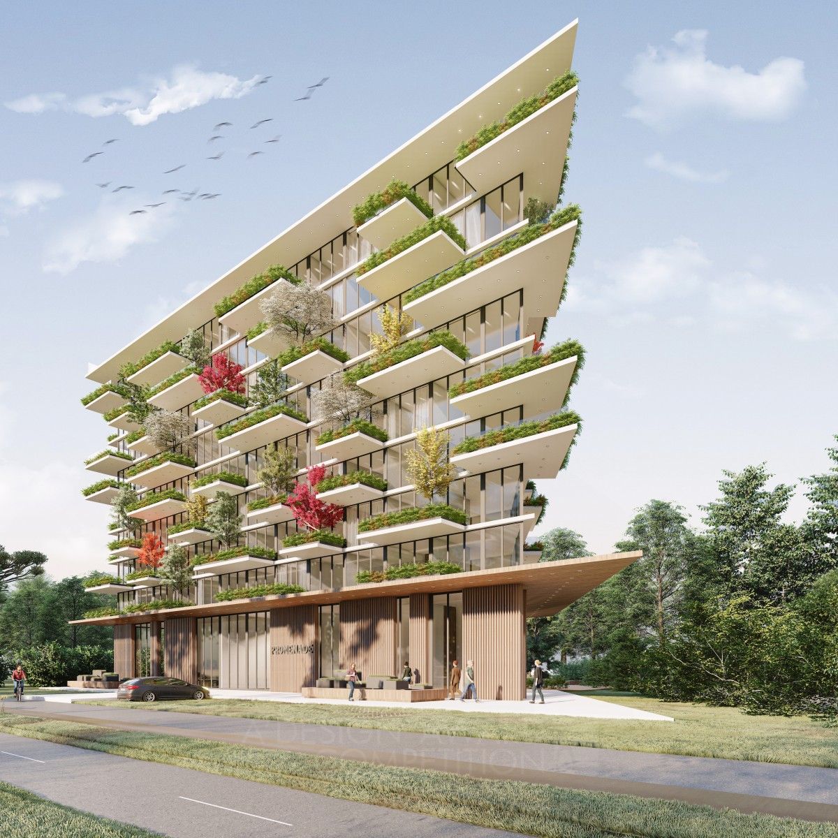 Promenade Residential Building  by Natalia Ottonello Bronze Architecture, Building and Structure Design Award Winner 2023 