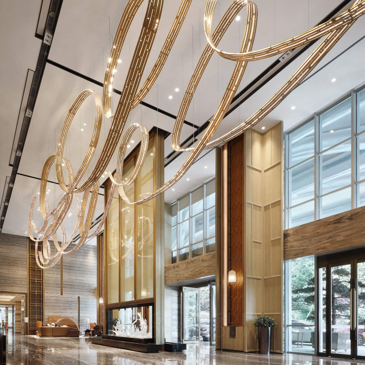 Sheraton Kunming Deluxe Five Star Hotel by Luo Dan Silver Interior Space and Exhibition Design Award Winner 2023 