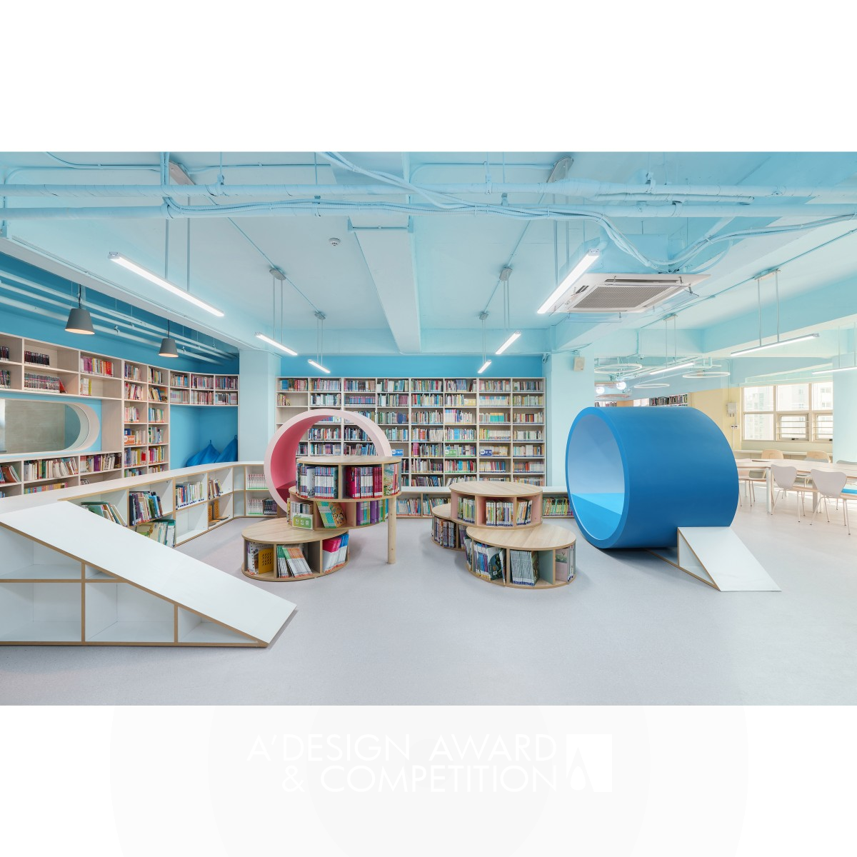 Oksoo Elementary School Library by Yoojin Jang Bronze Interior Space and Exhibition Design Award Winner 2023 