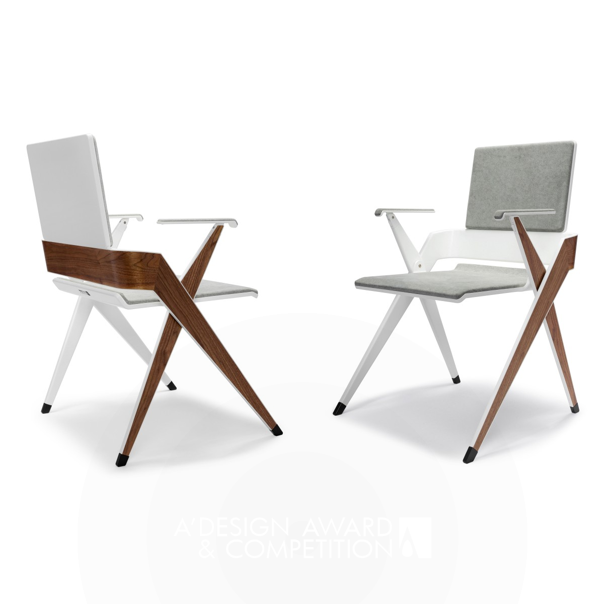 Crisscross Folding Chair by Cameron Smith Bronze Furniture Design Award Winner 2023 