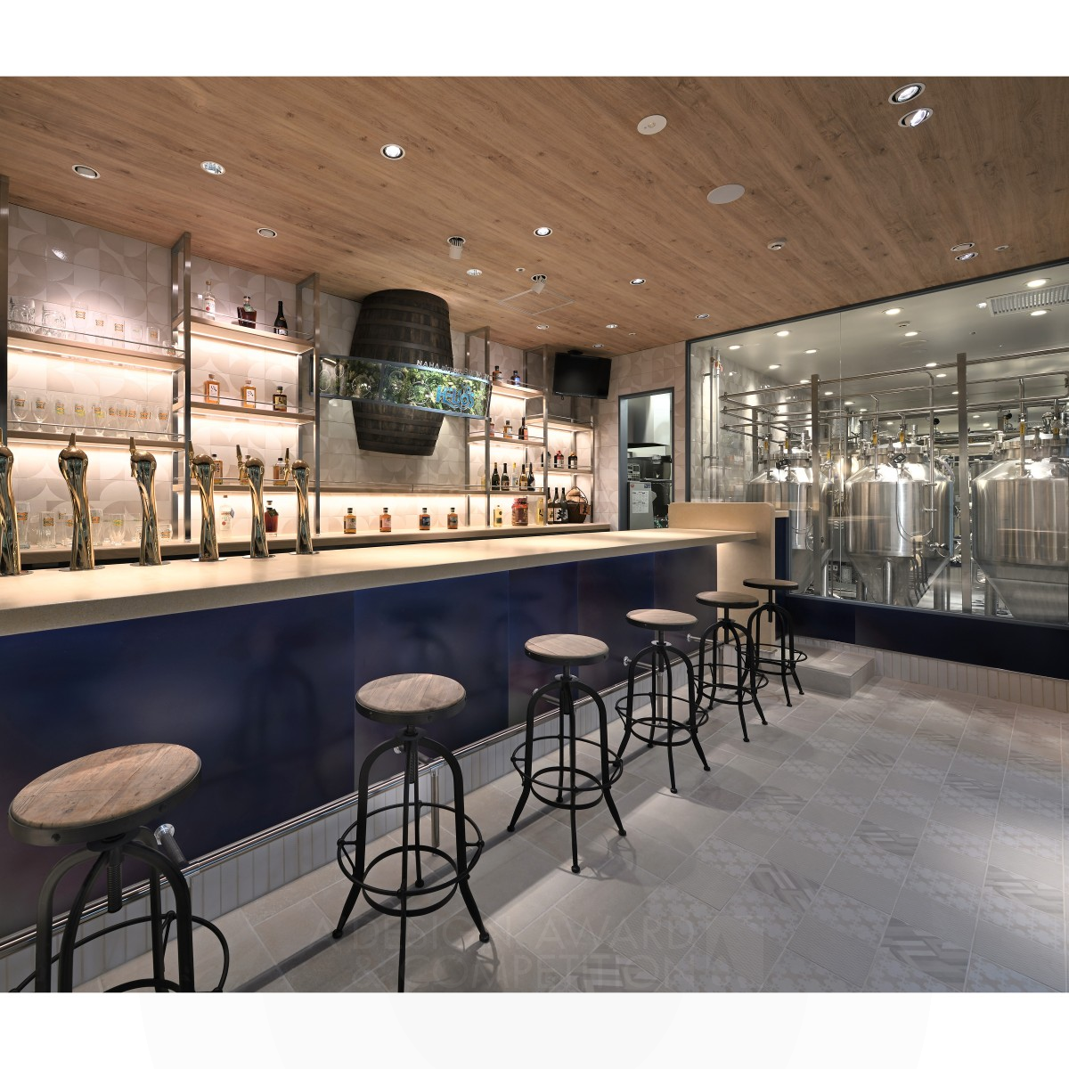 Helios Airport Brewery Amusement Pub by Shinjiro Heshiki Bronze Interior Space and Exhibition Design Award Winner 2023 