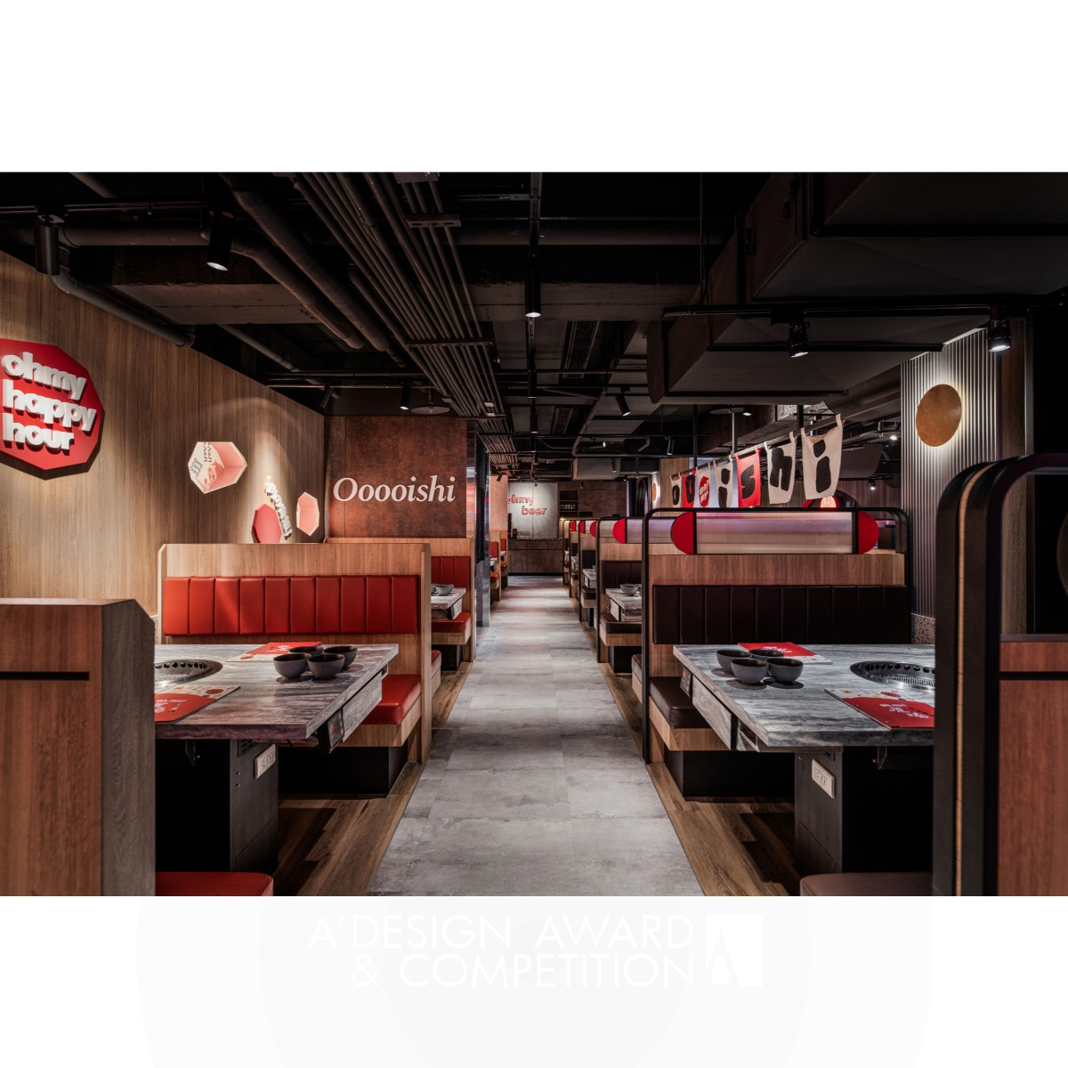 Meat Festival Restaurant by Chang Ming Hu Silver Interior Space and Exhibition Design Award Winner 2023 