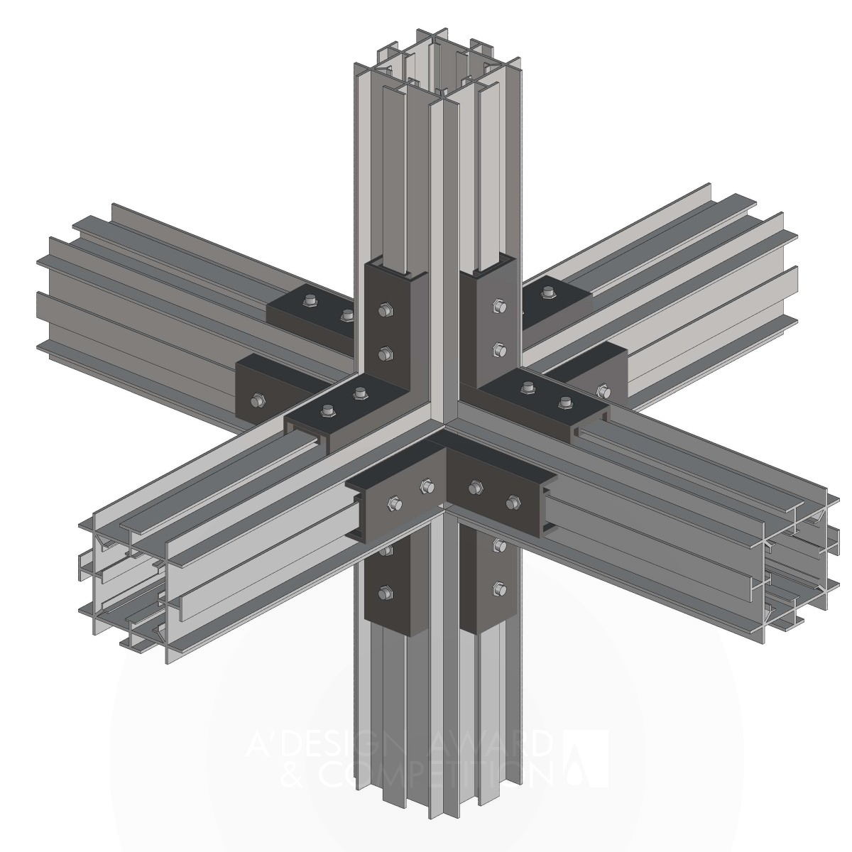 MHS Building Systems Structural Aluminum Framing Design  by Tim Siahatgar Iron Building Materials and Construction Components Design Award Winner 2023 