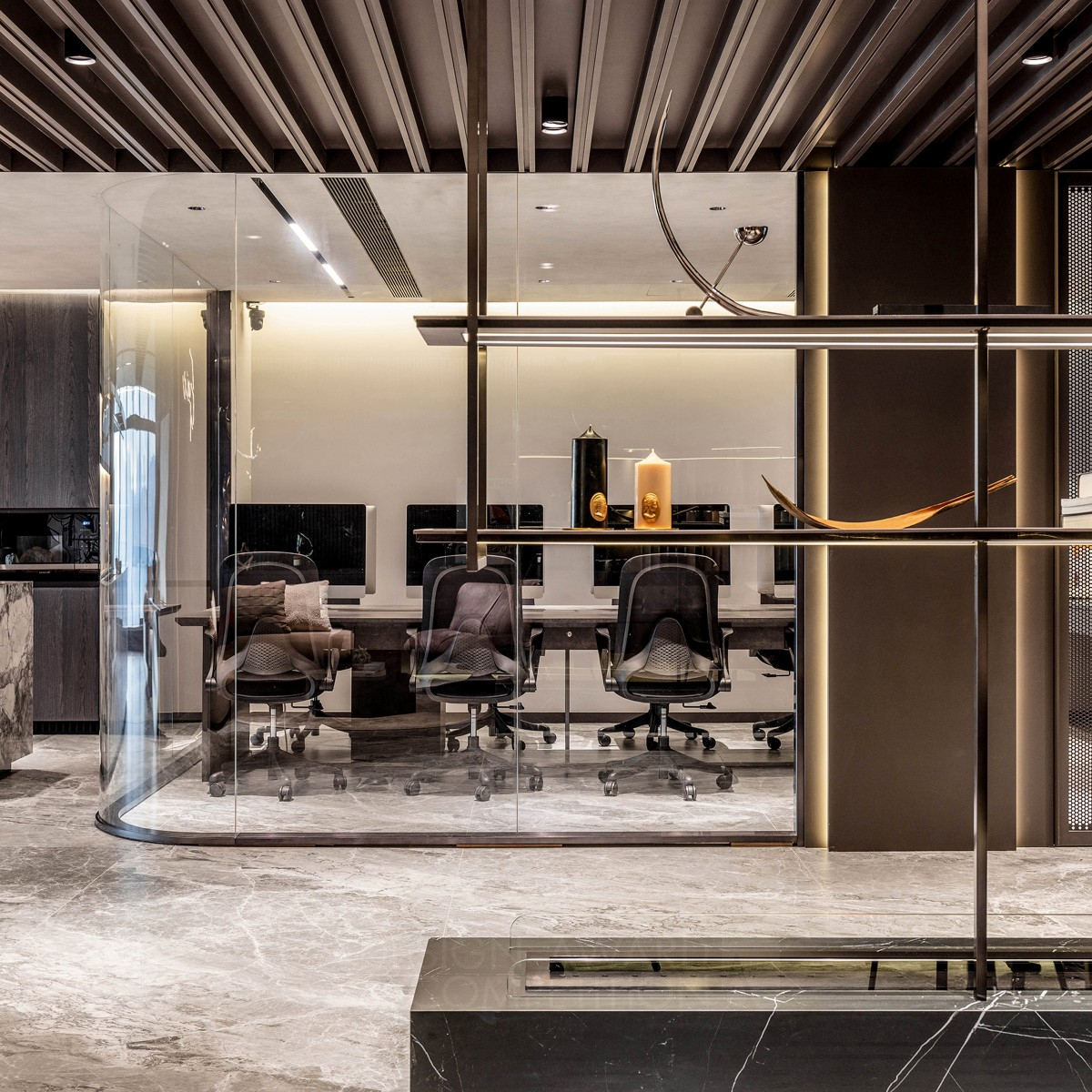 Epic Interior Design Showroom and Office by Steven Sze Bronze Interior Space and Exhibition Design Award Winner 2023 