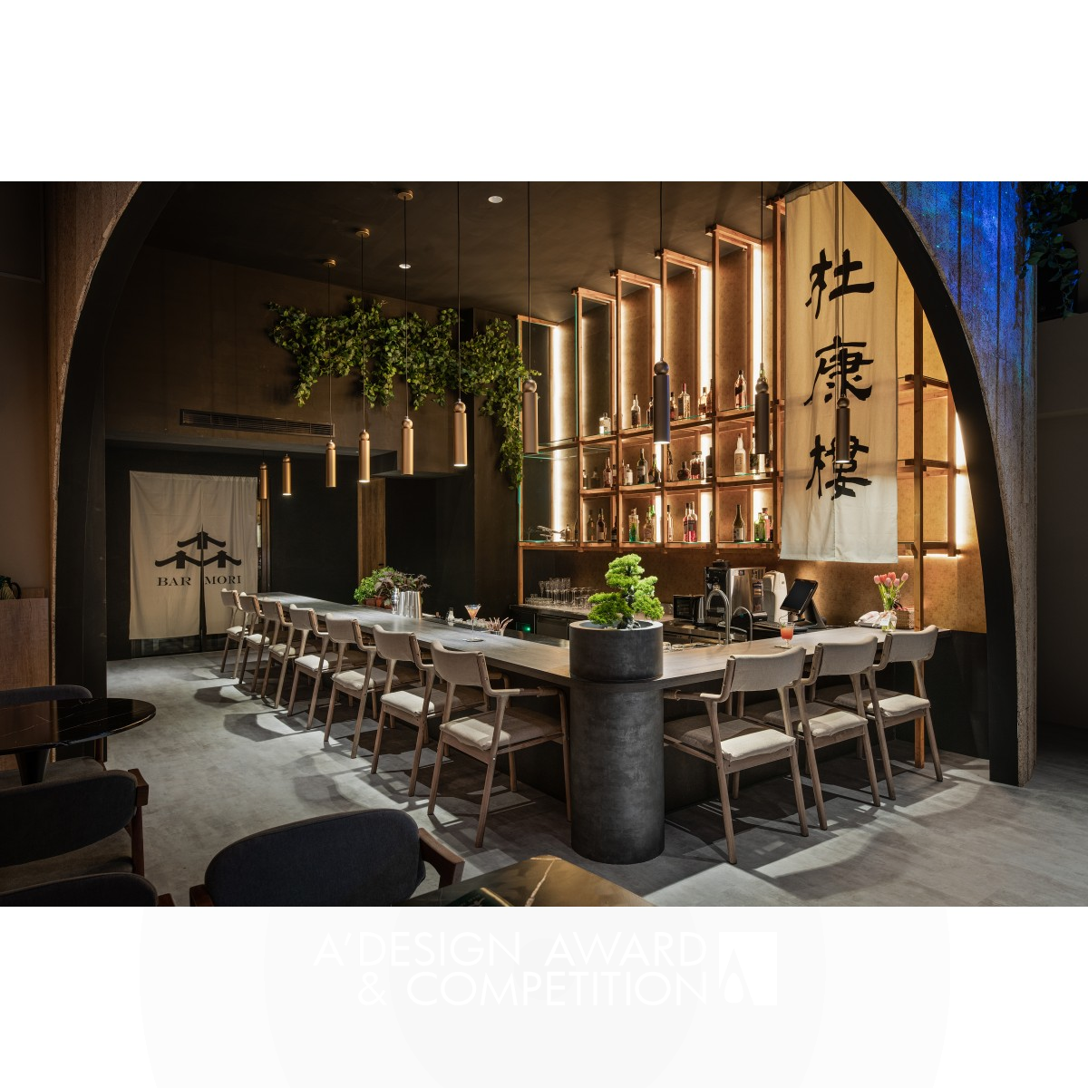 Bar Mori Interior Design by Hong Yan Lin Silver Interior Space and Exhibition Design Award Winner 2023 