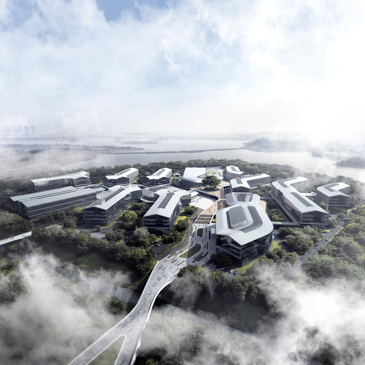 Alibaba Damo Nanhu Industry Park Research and Development by Aedas Platinum Construction and Real Estate Projects Design Award Winner 2023 