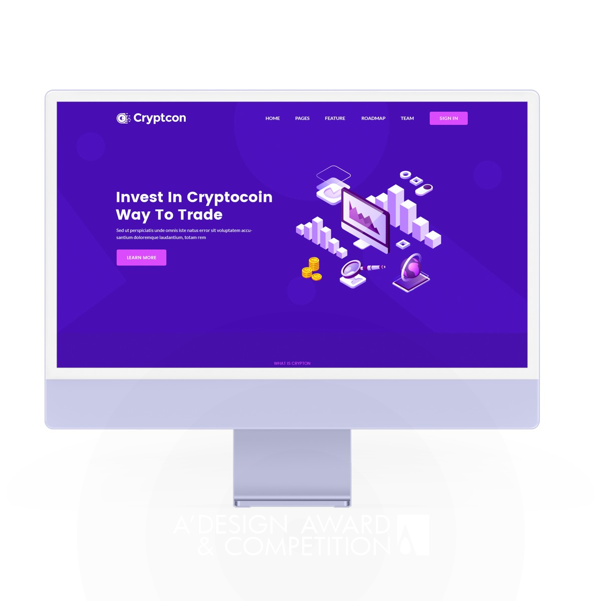 Cryptcon HTML Template by Nayan Bagia Silver Website and Web Design Award Winner 2023 