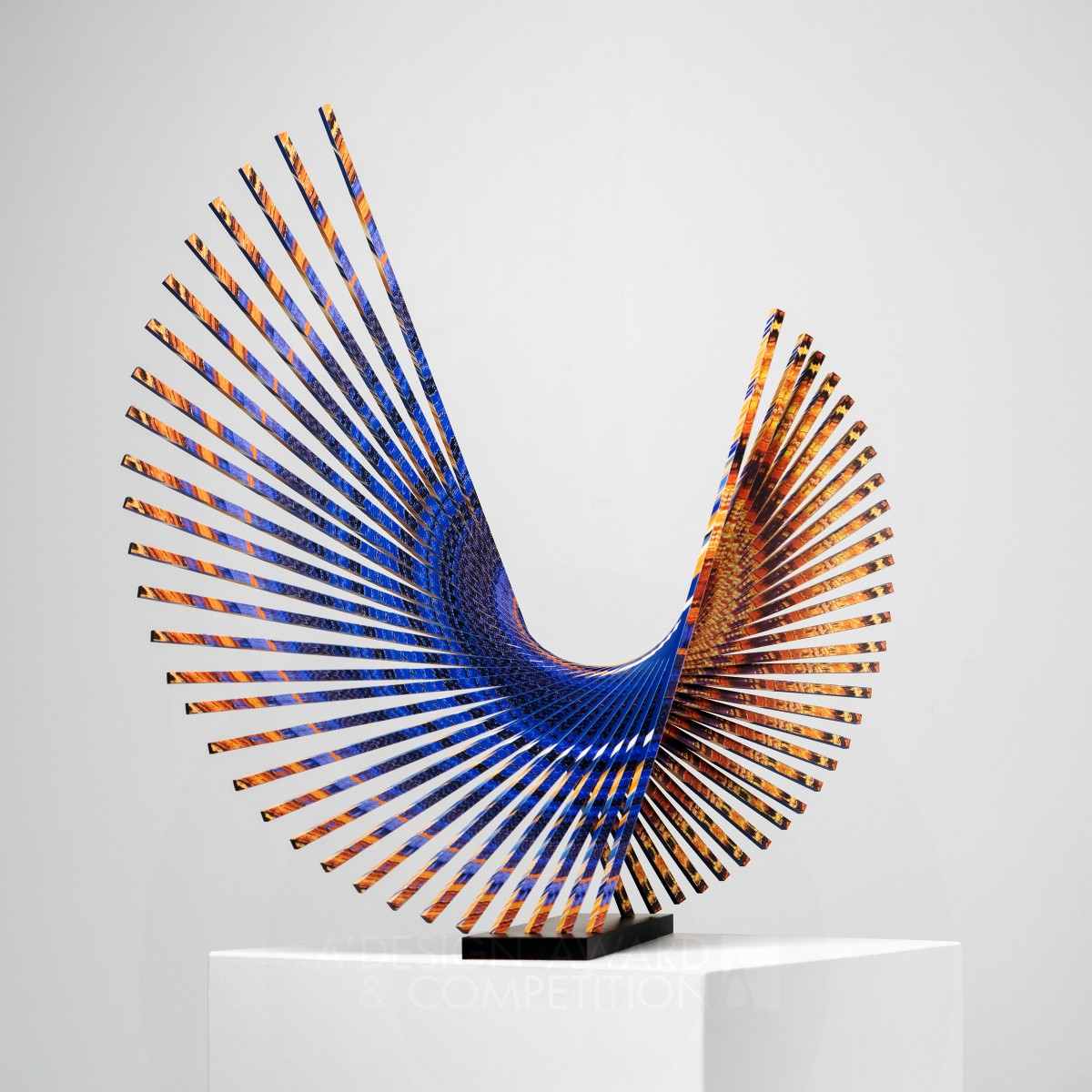 Blue Phoenix Sculpture by Yen Ting Cho Silver Fine Arts and Art Installation Design Award Winner 2023 