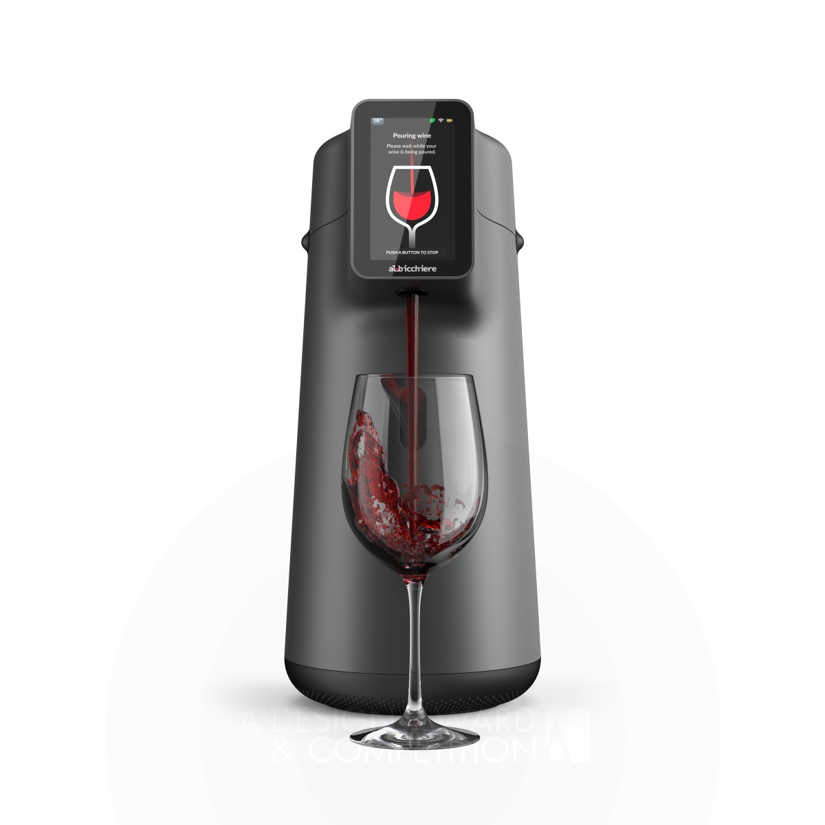 Albi Home Smart Wine Dispencer by Emanuele Pangrazi Silver Home Appliances Design Award Winner 2023 