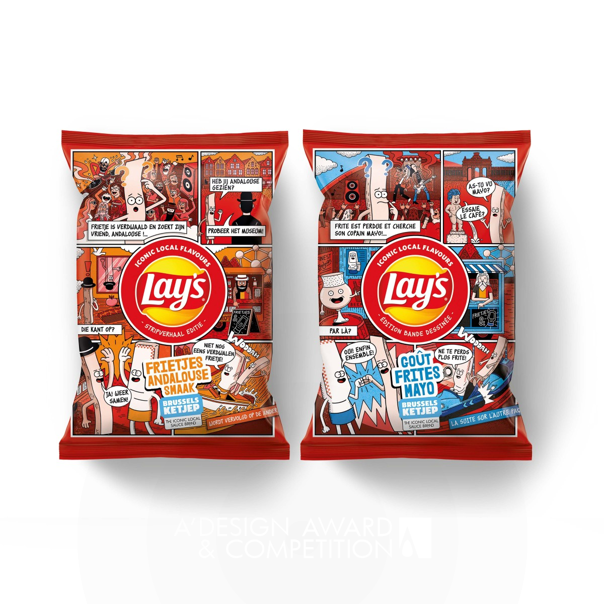 Lay's More Belgian Really Impossible Food Package Design by PepsiCo Design and Innovation Silver Packaging Design Award Winner 2023 