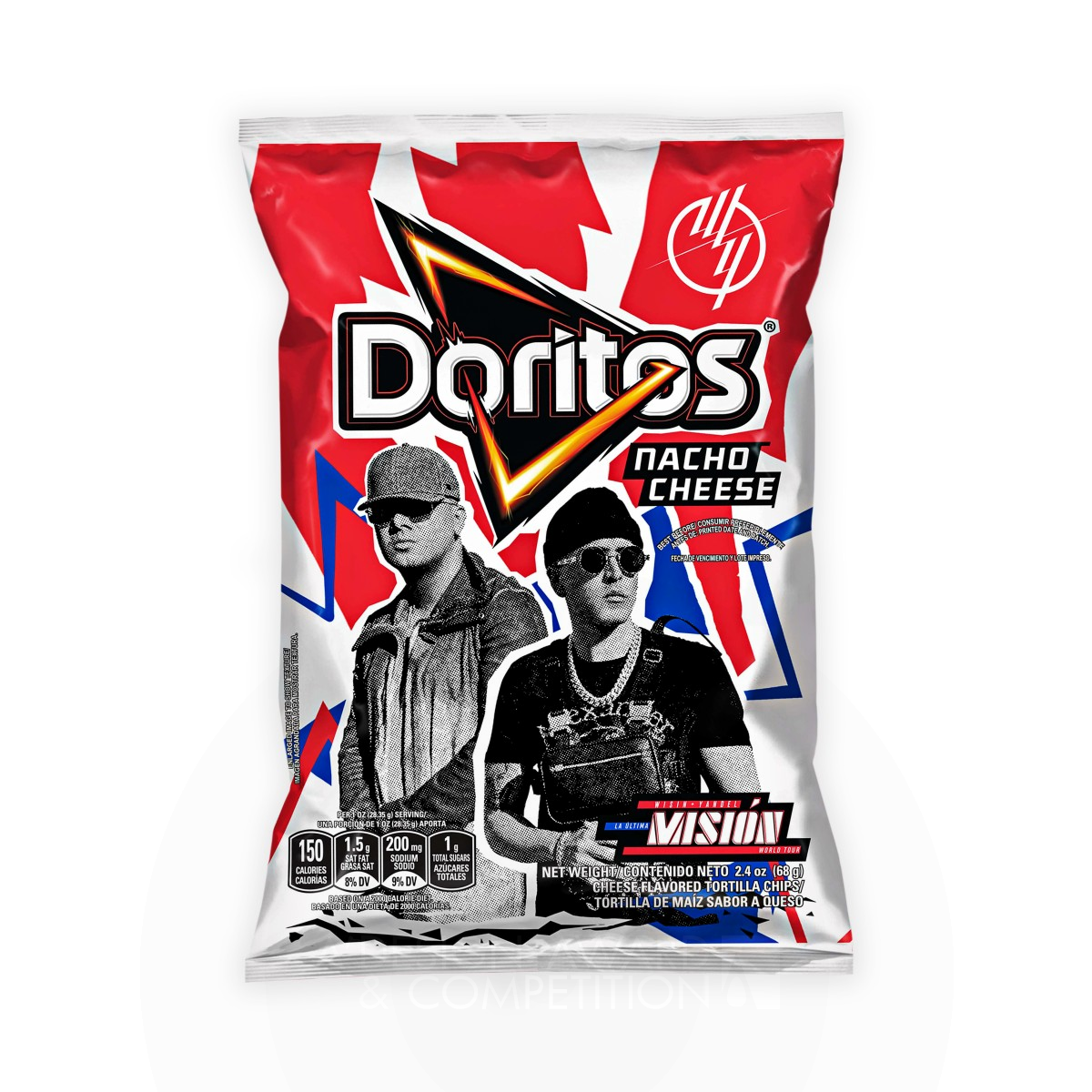 Doritos W and Y Food Packaging by PepsiCo Design and Innovation Iron Limited Edition and Custom Design Award Winner 2023 