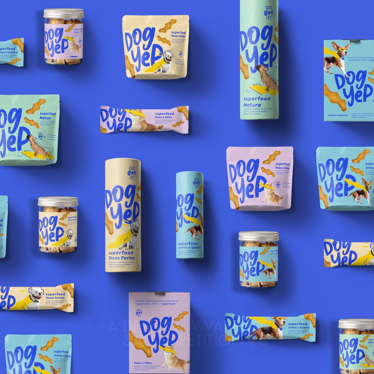 Dog Yep Pet Snacks Brand by Rodrigo Chiaparini Bronze Packaging Design Award Winner 2023 