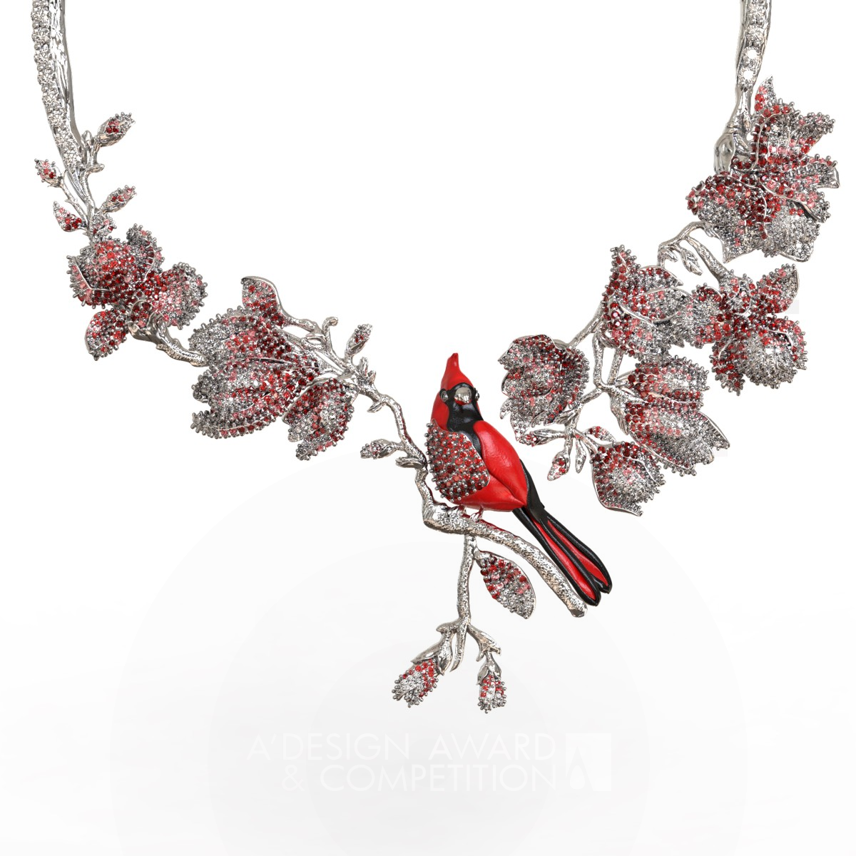 Noble Bloom Necklace by Maryam Kordahmadi Bronze Jewelry Design Award Winner 2023 