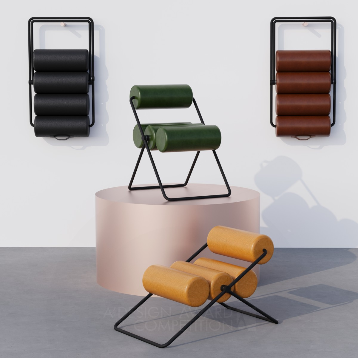 Dango Multifunctional Folding Chair  by Nora Voon Bronze Furniture Design Award Winner 2024 