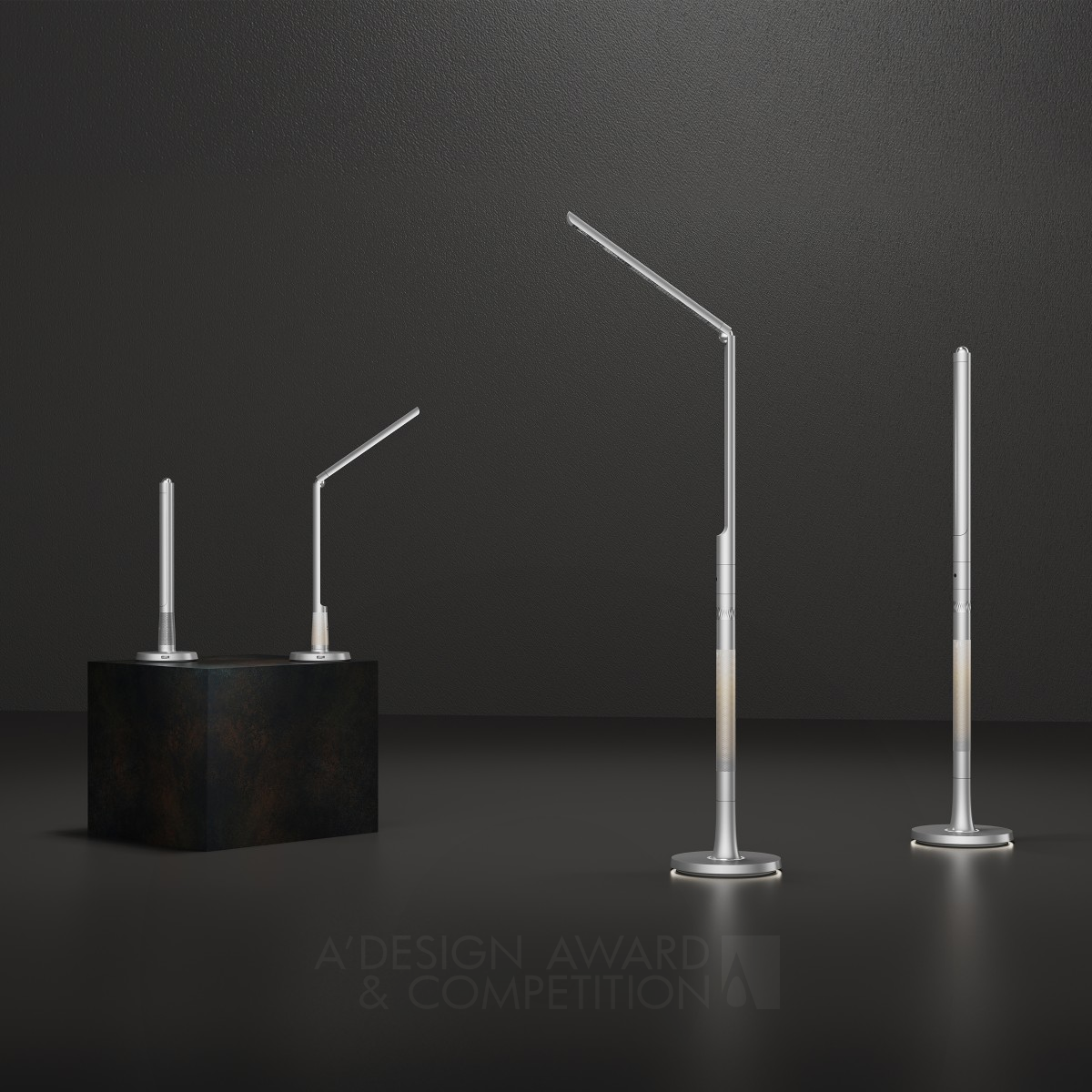 Firmament I Table and Floor Lamps by Zuilin Zeng, Yunbin Wang and Yin Xu Bronze Lighting Products and Fixtures Design Award Winner 2024 