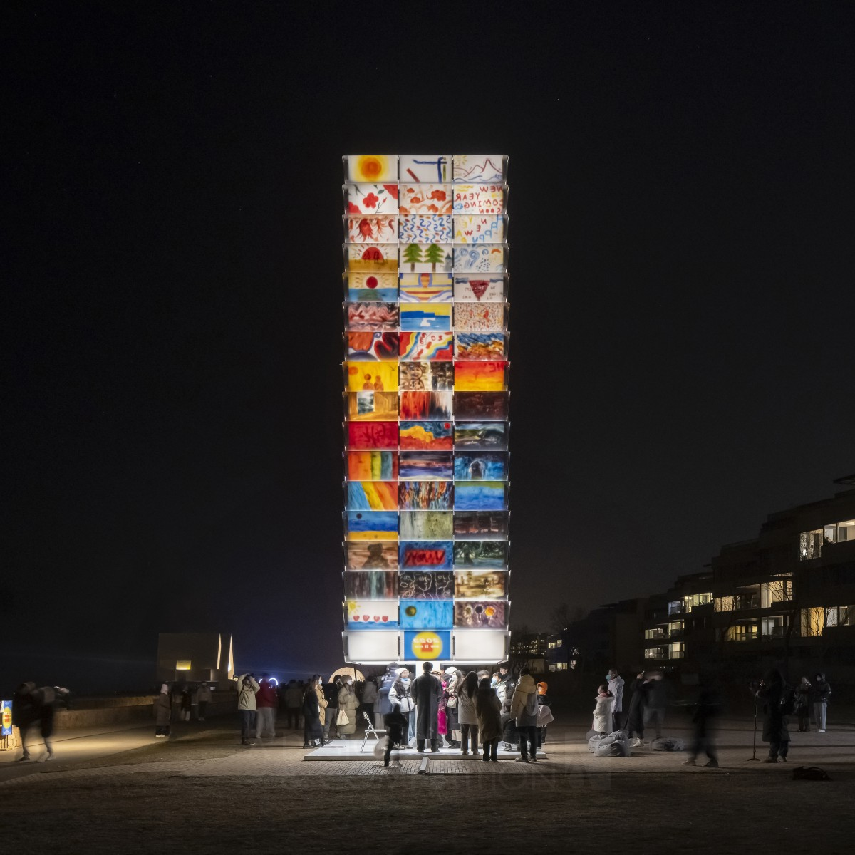 The Lighthouse Of Wishes Art Installation by Qirui Ma, Zhiyu Long and Pengxiang Lin Golden Fine Arts and Art Installation Design Award Winner 2024 