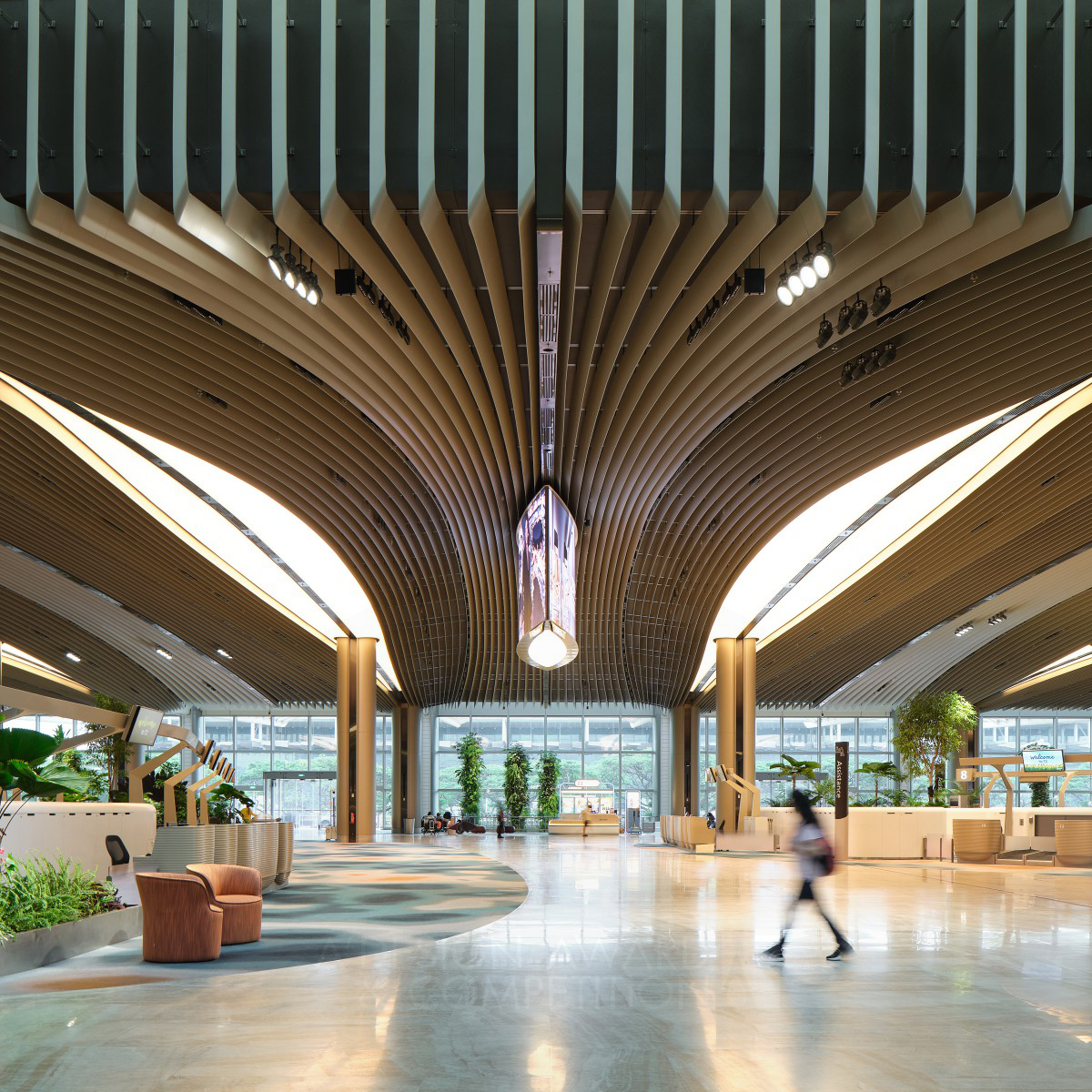 Changi Terminal 2 New Airport Langage by Boiffils Architectures Platinum Interior Space and Exhibition Design Award Winner 2024 