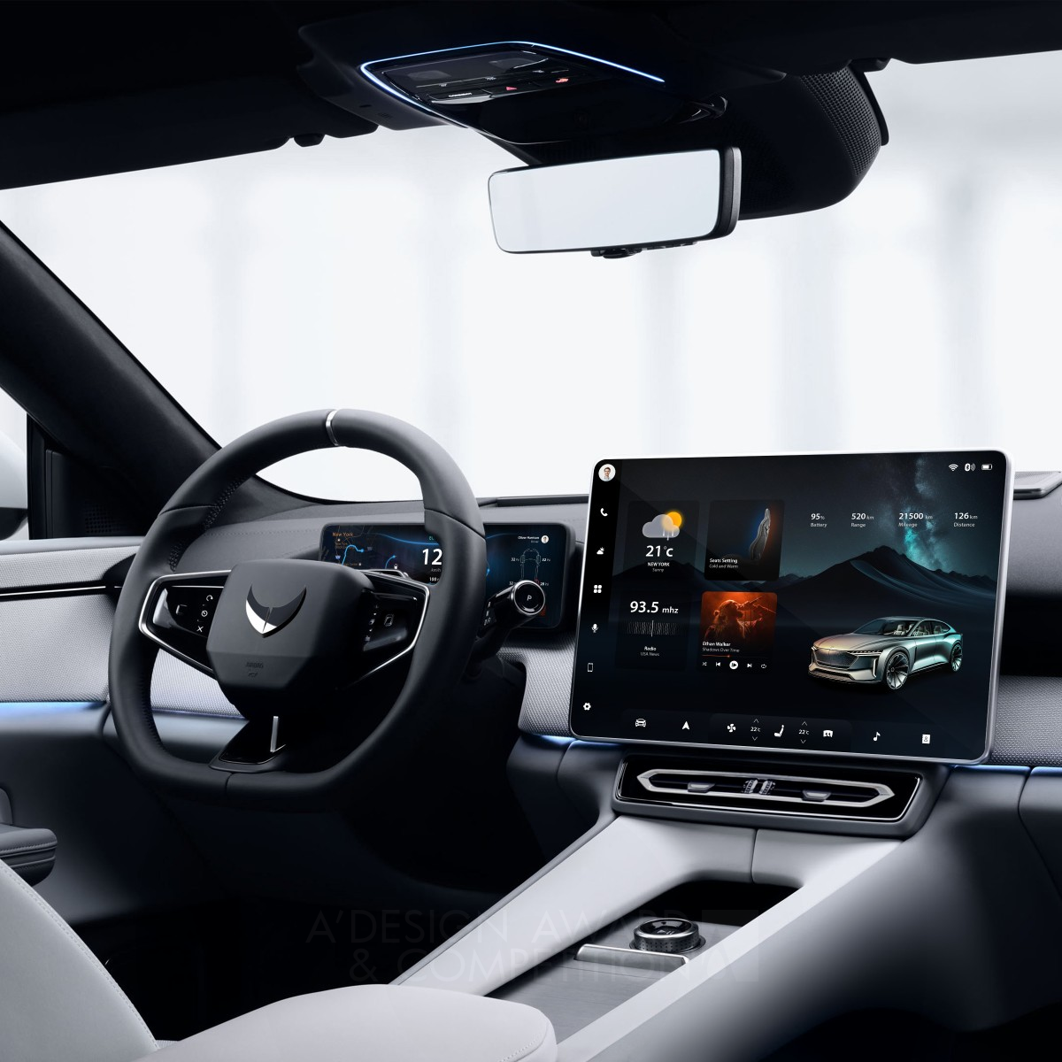 Nova Pilot Automotive HMI Design by Arvin Maleki Silver Interface, Interaction and User Experience Design Award Winner 2024 