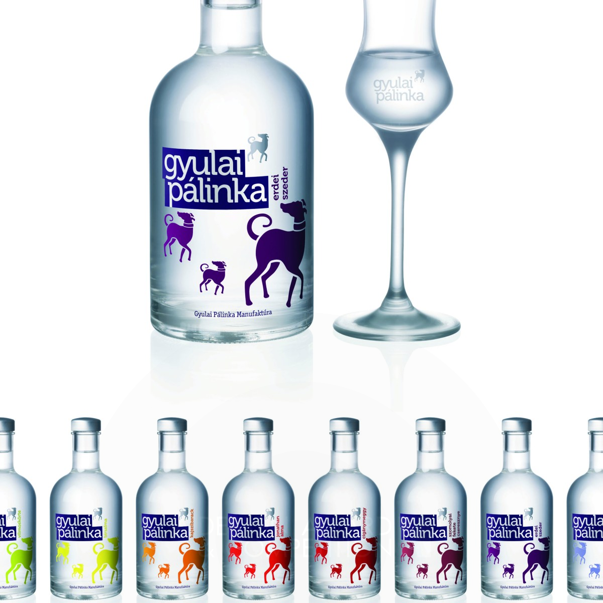 Gyulai Pálinka - Gyulai Firewater Spirit bottle by  Iron Packaging Design Award Winner 2011 