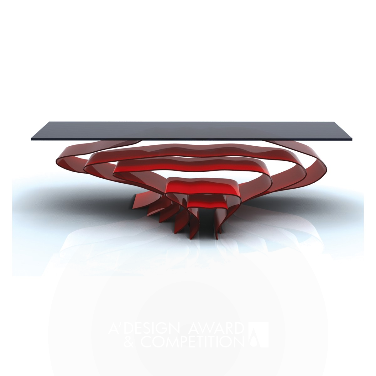 Flow Coffee Table & Stools     by Olena Sydoruk Golden Fine Arts and Art Installation Design Award Winner 2011 