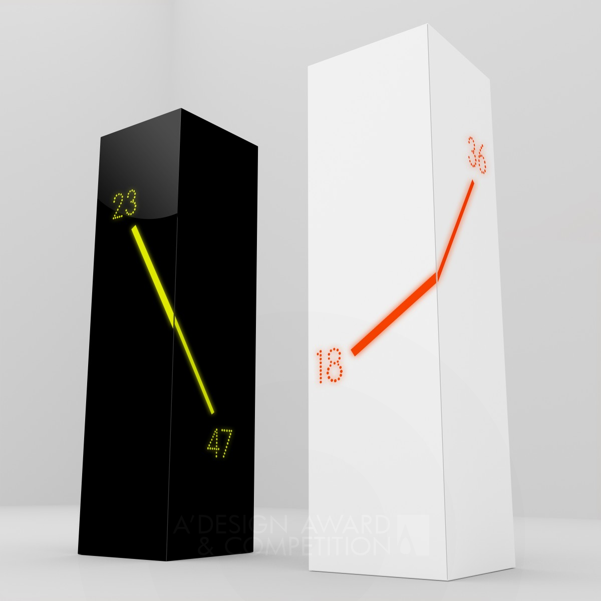 Monolith Table Clock by Emre Bakir Silver Digital and Electronic Device Design Award Winner 2011 