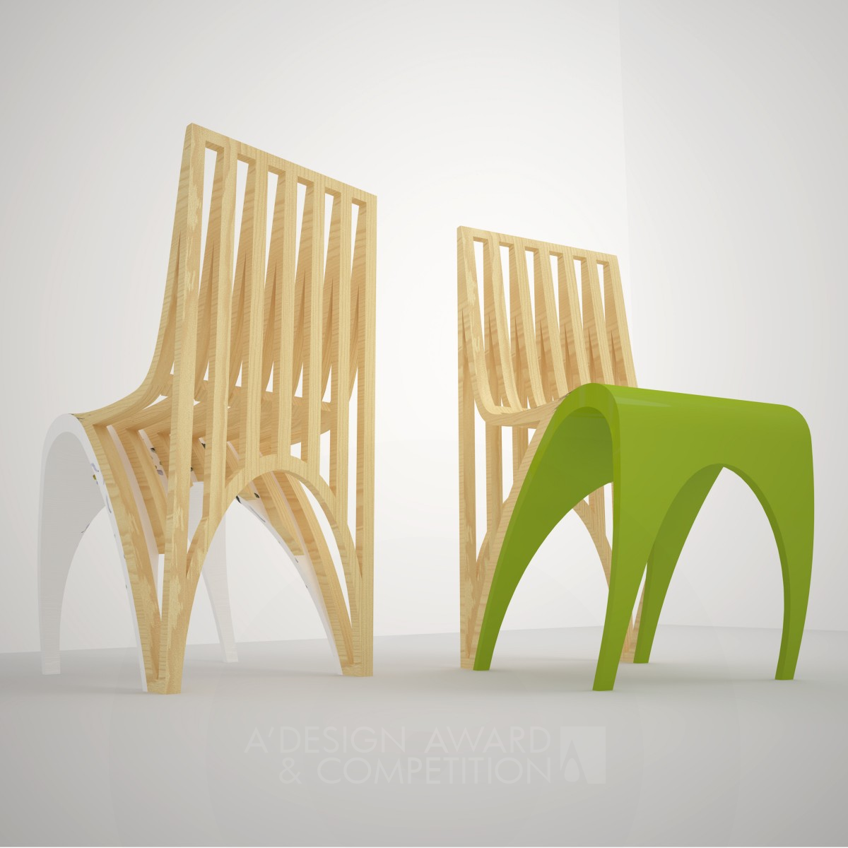 Two in One Chair by Viktor Kovtun Iron Furniture Design Award Winner 2012 