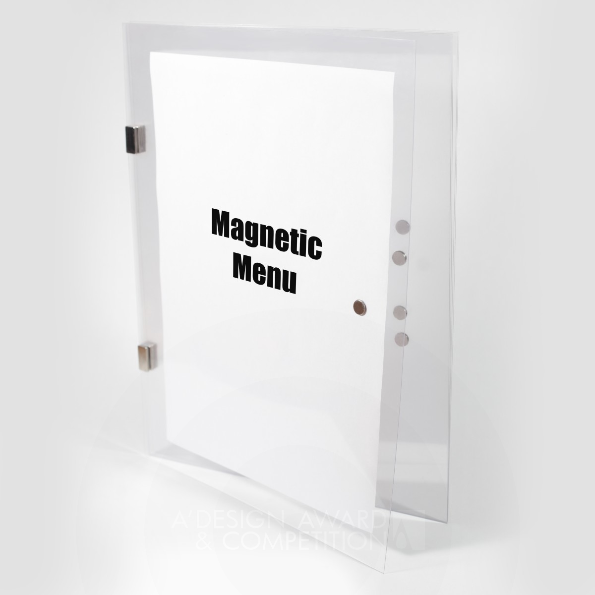 Magnetic menu Cover For Menu by Dragan Jankovic Silver Idea and Conceptual Design Award Winner 2012 