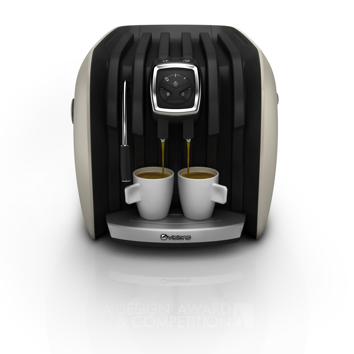 Vespeo  Automatic espresso machine by Stefan Radev Silver Home Appliances Design Award Winner 2012 