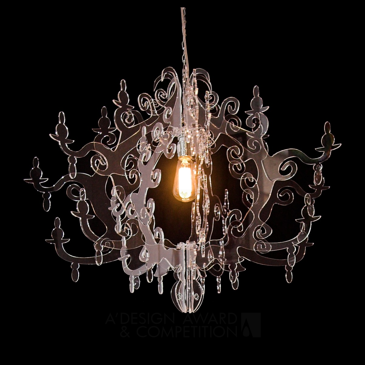 Claire de Lune Chandelier Lighting by Claire Requa Bronze Lighting Products and Fixtures Design Award Winner 2012 