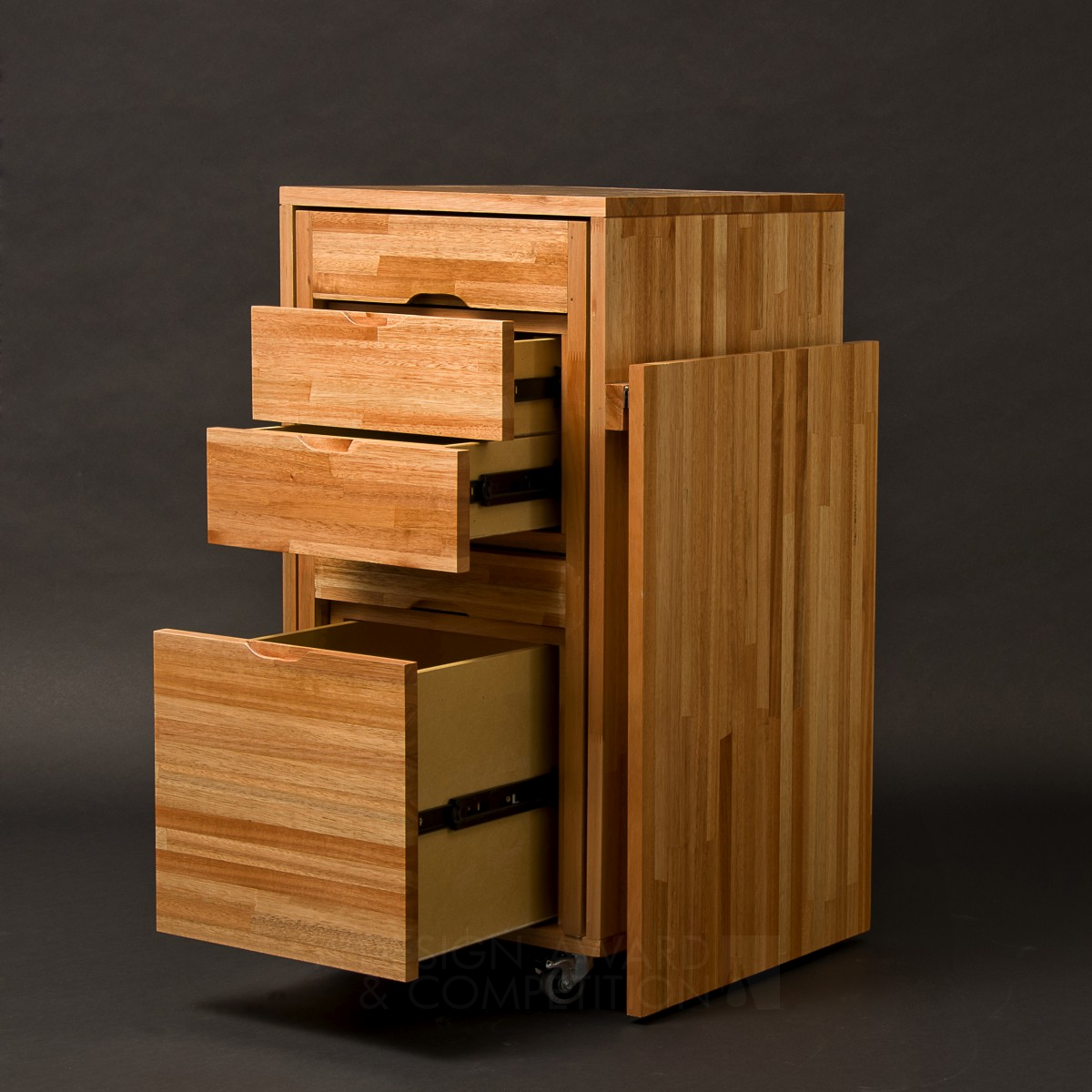 Ludovico Office Drawer, Chair & Desk Combo by Claudio Sibille Golden Furniture Design Award Winner 2012 