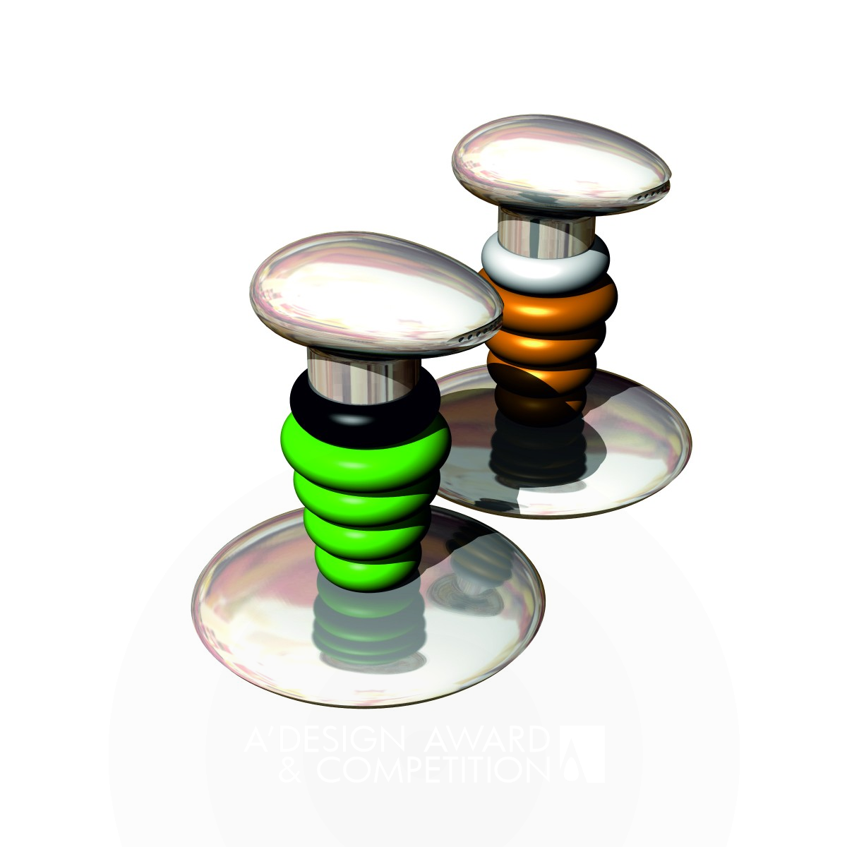 Pit Stop Table Pepper Mill/Shaker by Clive and Tina Bullivant Iron Bakeware, Tableware, Drinkware and Cookware Design Award Winner 2012 