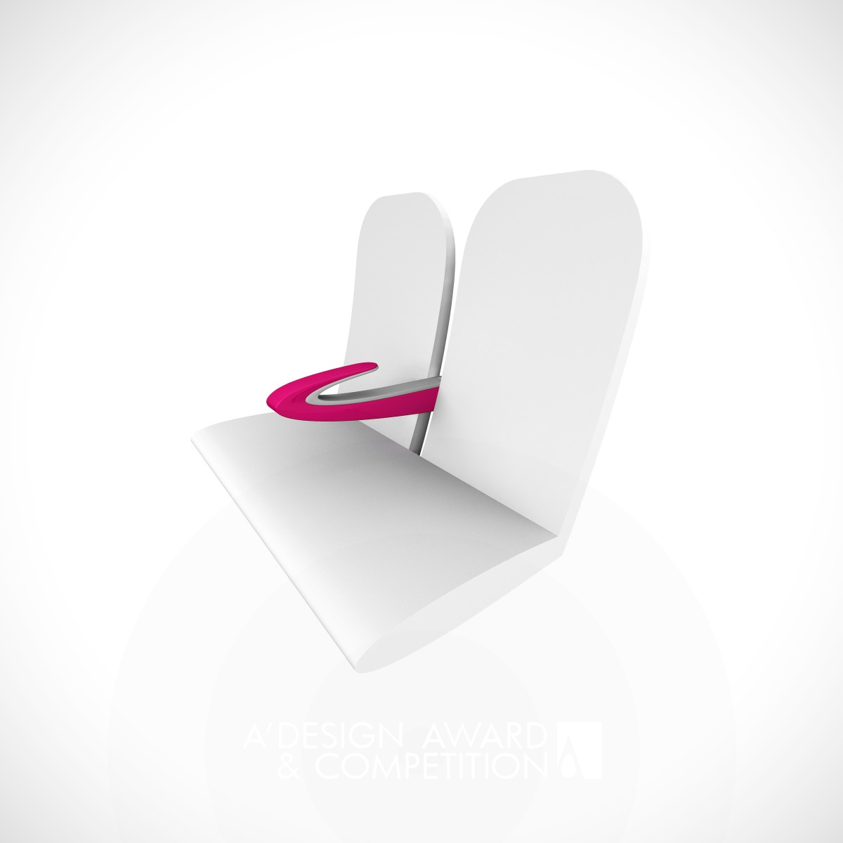 Paperclip Armrest Armrest for high-density seating by James Lee Silver Idea and Conceptual Design Award Winner 2012 