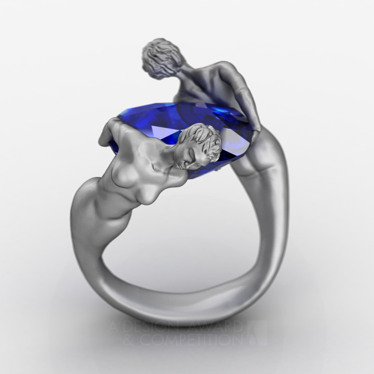 Twin Angels  Jewelry Ring by Seyed Mohammad Mortazavi Silver Jewelry Design Award Winner 2012 