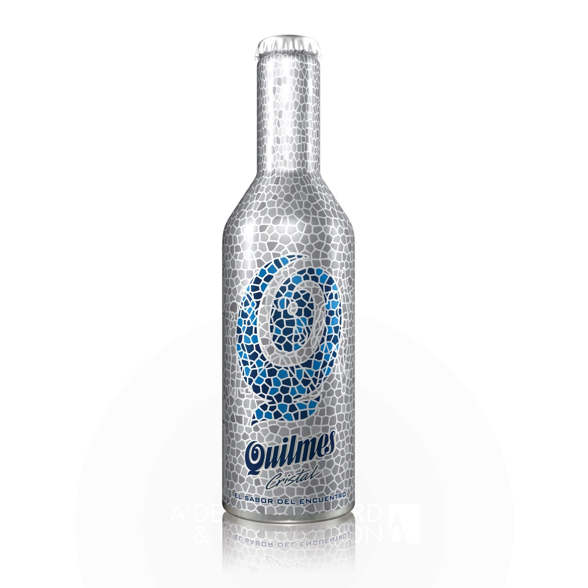 Quilmes Metal Bottle Beer packaging design by Adrián Gustavo Pierini Golden Packaging Design Award Winner 2012 