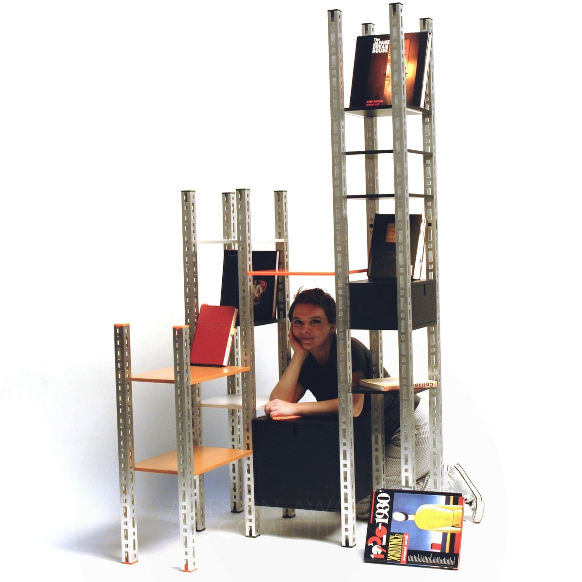 Quadro Qusabi Shelving System by Sonia Ponka Iron Furniture Design Award Winner 2012 